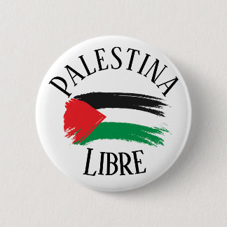 Bóton Redondo 5.08cm Palestina Livre Palestina Español - Pin