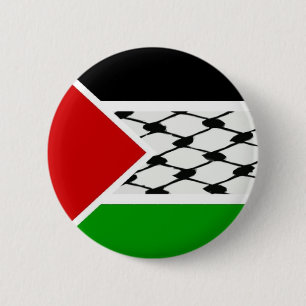Bóton Redondo 5.08cm Palestina - Sinalizador Keffiyeh