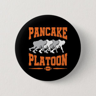 Bóton Redondo 5.08cm Pancake Platon Futebol Ofensive Line Lineman