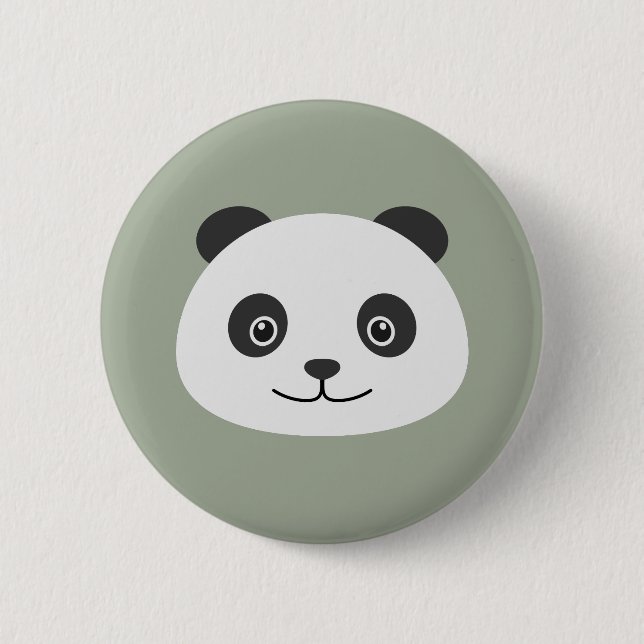 Bóton Redondo 5.08cm Panda (Frente)