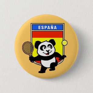 Bóton Redondo 5.08cm Panda do tênis da espanha