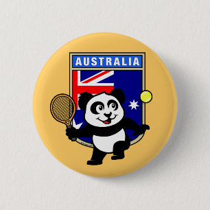 Bóton Redondo 5.08cm Panda do tênis de Austrália