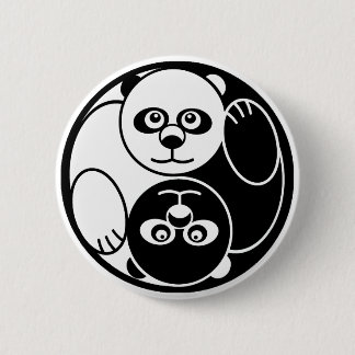 Bóton Redondo 5.08cm Panda Yin Yang