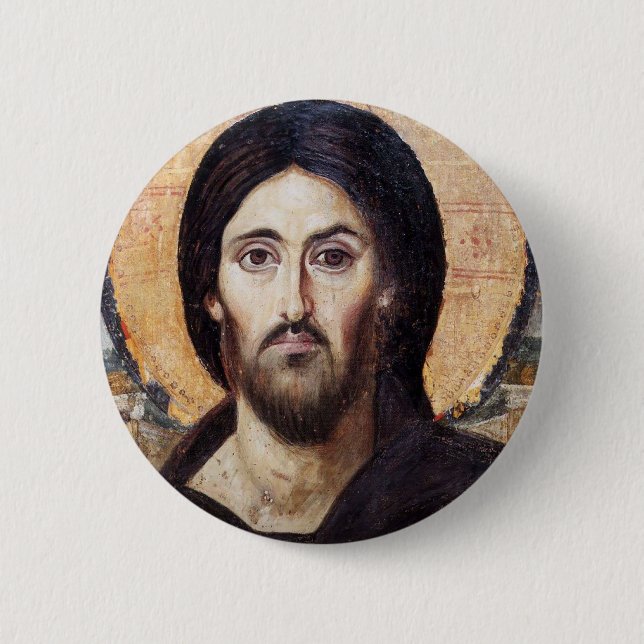Bóton Redondo 5.08cm Pantocrator cristo (Frente)
