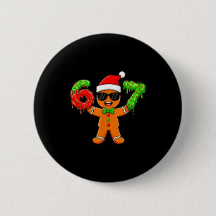 Bóton Redondo 5.08cm Pão de Mel Seis Sete 67 Meme 6 7 Natal Engraçado