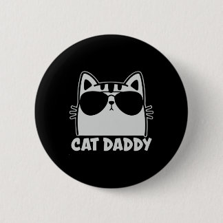 Bóton Redondo 5.08cm Papai Gato Legal Óculos de Sol Presente Divertido