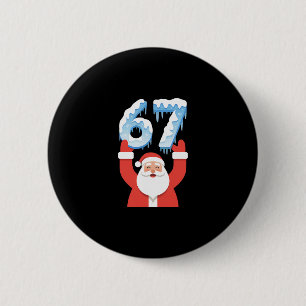 Bóton Redondo 5.08cm Papai Noel Inverno Neve Gelo San Engraçado 67 Meme
