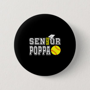 Bóton Redondo 5.08cm Papai sênior turma de 2026 softball papai