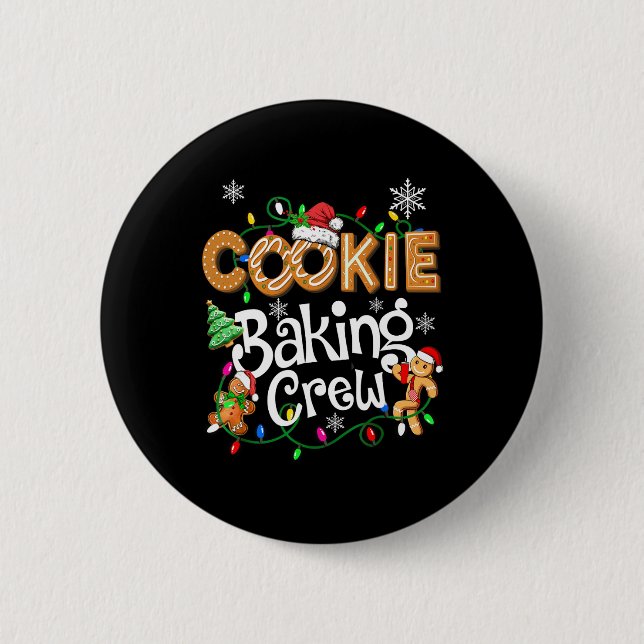 Bóton Redondo 5.08cm Papais noeis de Cozinhar da Tripulação de Cookie G (Frente)