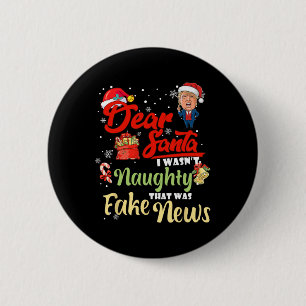 Bóton Redondo 5.08cm Papais noeis de Natal Notícias falsas Engraçadas X