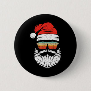 Bóton Redondo 5.08cm Papais noeis Enfrentam Retrornos Pulmões Natal Hom