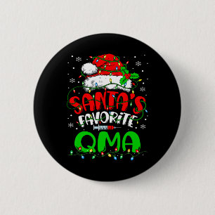 Bóton Redondo 5.08cm Papais noeis Favoritos Qma Christmas — Ajuda Médic