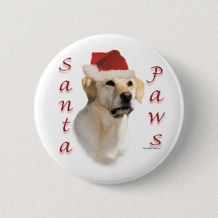 Bóton Redondo 5.08cm Papais noeis Labrador Retriever (amarelo)