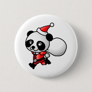 Bóton Redondo 5.08cm Papais noeis Panda