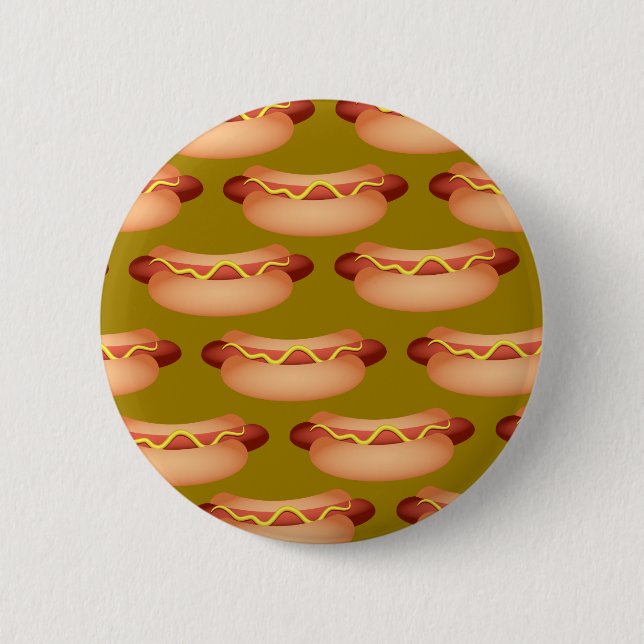 Bóton Redondo 5.08cm Papel de parede do Hotdog (Frente)