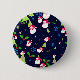 Bóton Redondo 5.08cm Papel de parede do Natal