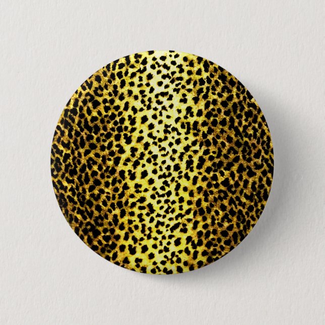 Bóton Redondo 5.08cm Papel de parede Leopardo (Frente)