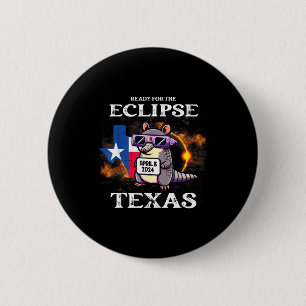 Bóton Redondo 5.08cm Para Eclipse Solar Texas 8 de Abril