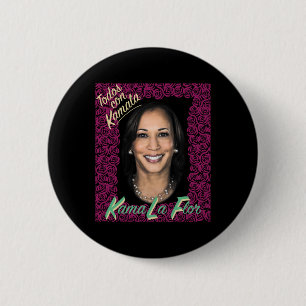 Bóton Redondo 5.08cm Para Kamala Harris 2024 Kamala Harris Para Pr