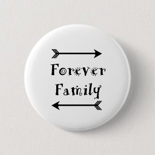 Bóton Redondo 5.08cm Para sempre família - design de Adpotion
