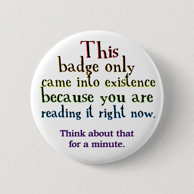 Bóton Redondo 5.08cm Paradoxo do laço da causalidade (Frente)