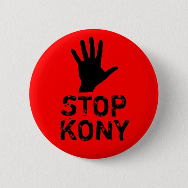 Bóton Redondo 5.08cm Pare Kony (Frente)