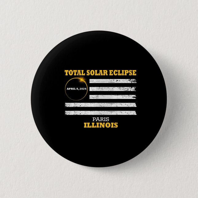 Bóton Redondo 5.08cm Paris 2024 Eclipse Solar 2024 040824 (Frente)