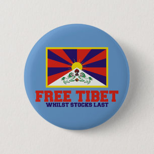 Bóton Redondo 5.08cm Paródia livre de Tibet