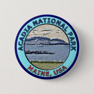 Bóton Redondo 5.08cm Parque nacional Maine do Acadia, EUA