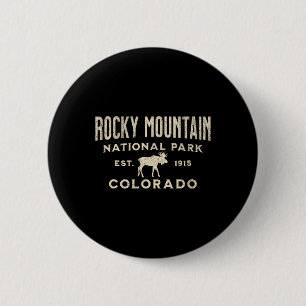 Bóton Redondo 5.08cm Parque Nacional Rocky Mountain Colorado EUA ao ar