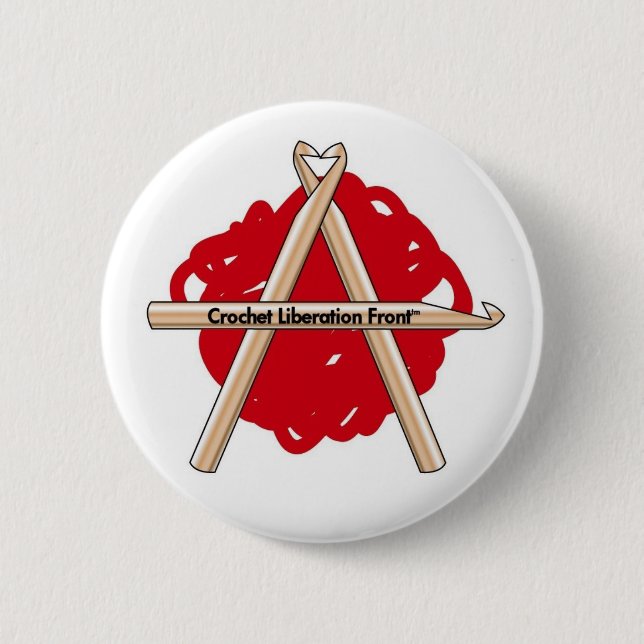 Bóton Redondo 5.08cm Parte dianteira da libertação do Crochet (Frente)