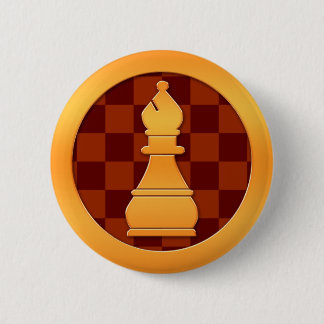Bóton Redondo 5.08cm Parte Dourado do Bishop xadrez