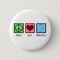 Parteira Cute de Midwifery Peace Love