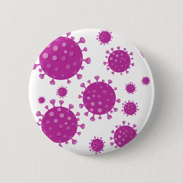 Bóton Redondo 5.08cm Partícula Viral Roxa (Frente)
