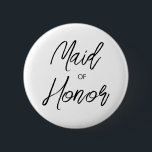 Bóton Redondo 5.08cm Partido Bridal da Madrinha de casamento de Script<br><div class="desc">Botão de Partido da Madrinha de casamento de Escova Moderna e elegante,  com design impresso moderno,  que pode ser personalizado com seu texto. Clique no botão "Personalizar" e use nossa ferramenta design para modificar este modelo. Veja a Design de Arte Gráfica para outros produtos que combinam com este design!</div>