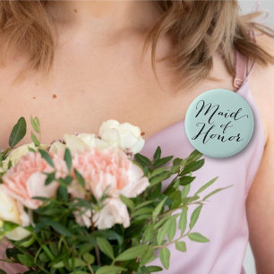 Bóton Redondo 5.08cm Partido nupcial do casamento chique do roteiro da