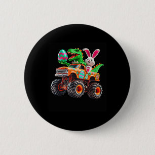 Bóton Redondo 5.08cm Páscoa Bunny T-rex Monster Truck Dino Engraçado Bo