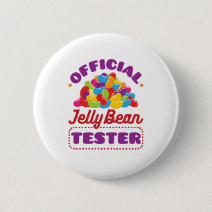 Bóton Redondo 5.08cm Páscoa do Jelly Bean Tester Oficial