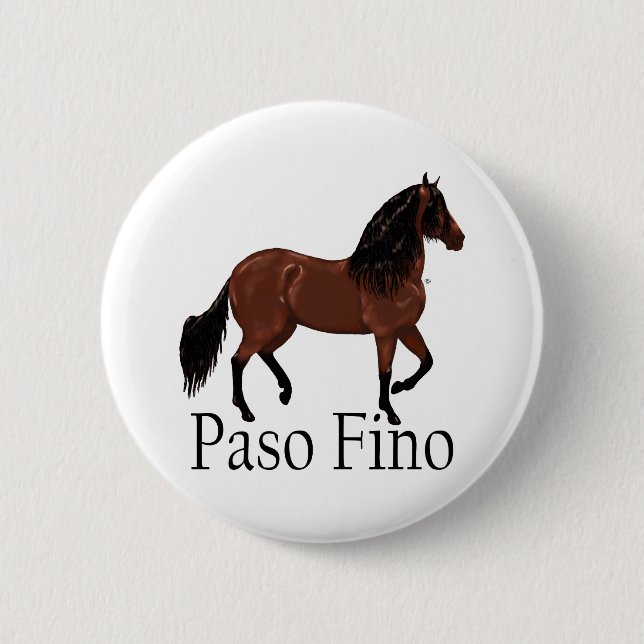 Bóton Redondo 5.08cm Paso Fino Bay "Paso Fino" (Frente)