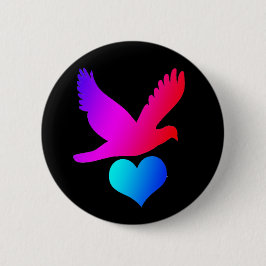 Bóton Redondo 5.08cm Pássaro 2