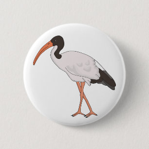Bóton Redondo 5.08cm Pássaro de frango Caixa Ibis