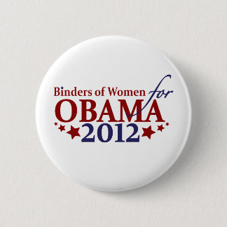 Bóton Redondo 5.08cm Pastas das mulheres para Obama 2012
