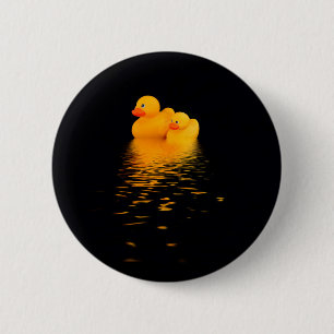Bóton Redondo 5.08cm Patos que passam a noite