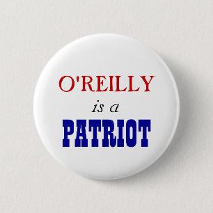 Bóton Redondo 5.08cm Patriota de Bill O'Reilly