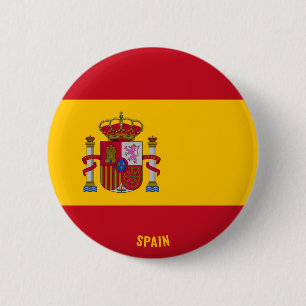 Bóton Redondo 5.08cm Patriótico de Sinalizador de espanha