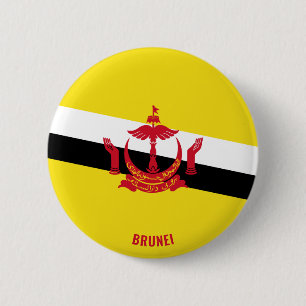 Bóton Redondo 5.08cm Patriótico encantador do Brunei