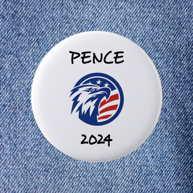 Bóton Redondo 5.08cm Patriótico Mike Pence 2024 Eletion Eagle T-Shirt (Criador carregado)