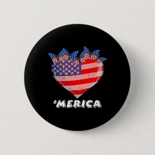 Bóton Redondo 5.08cm Patriotismo Merica Orgulho Nós Patriotas Usa Fan I