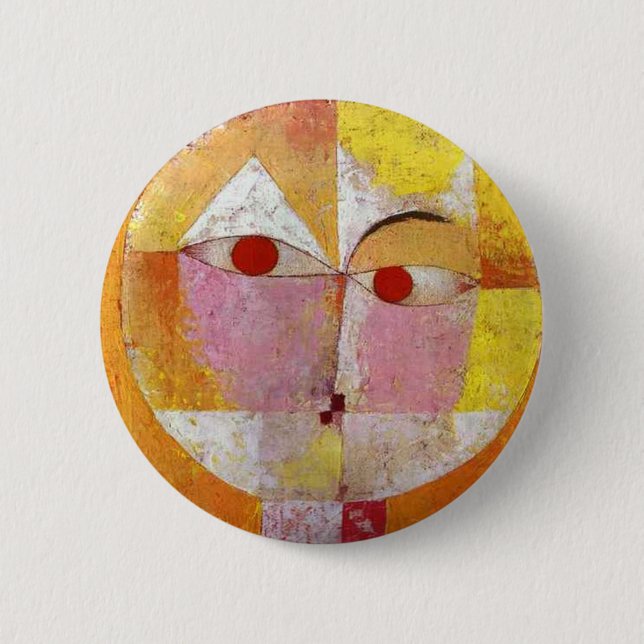 Bóton Redondo 5.08cm Paul Klee - Senecio (Frente)