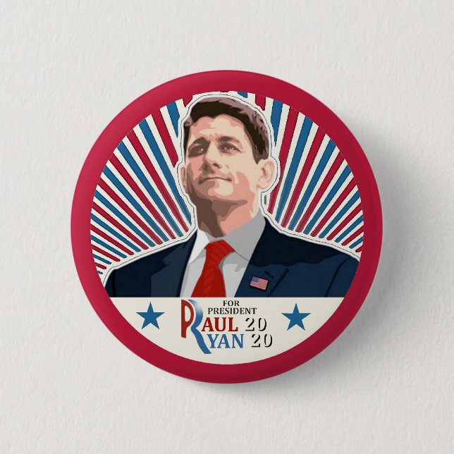Bóton Redondo 5.08cm Paul Ryan 2020 (Frente)